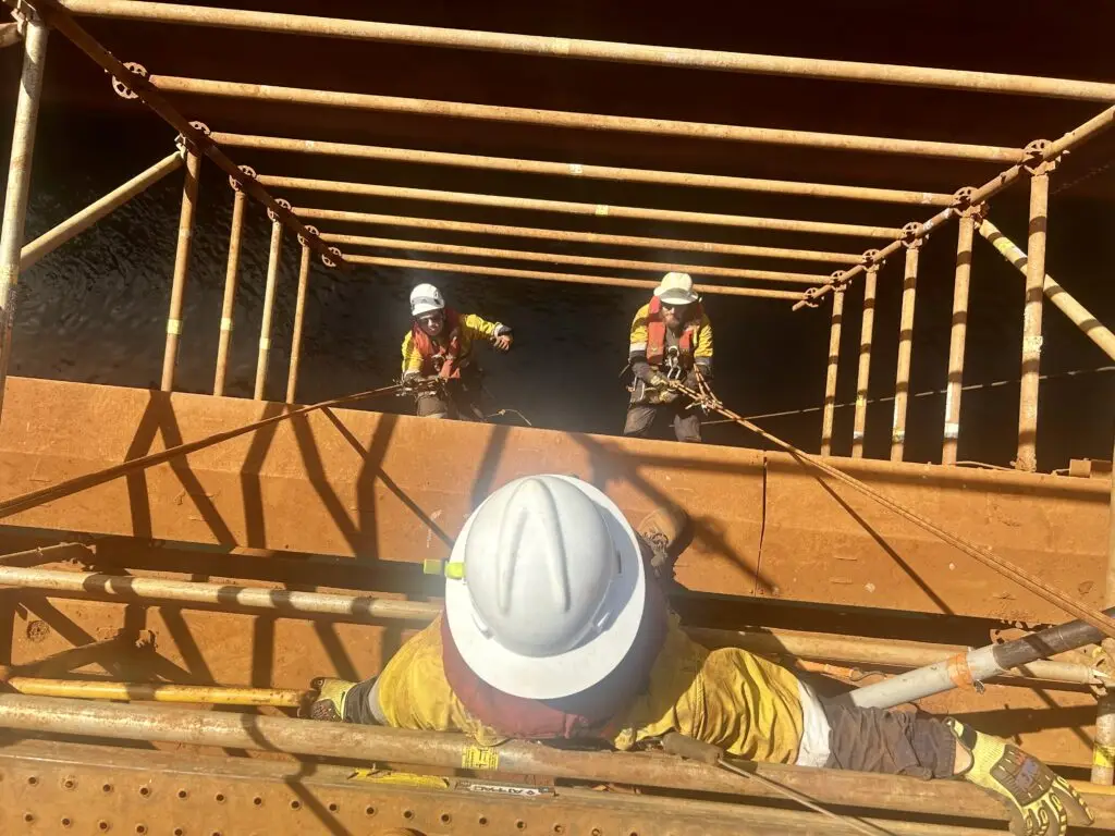 Rope Access Scaffolding, Mining