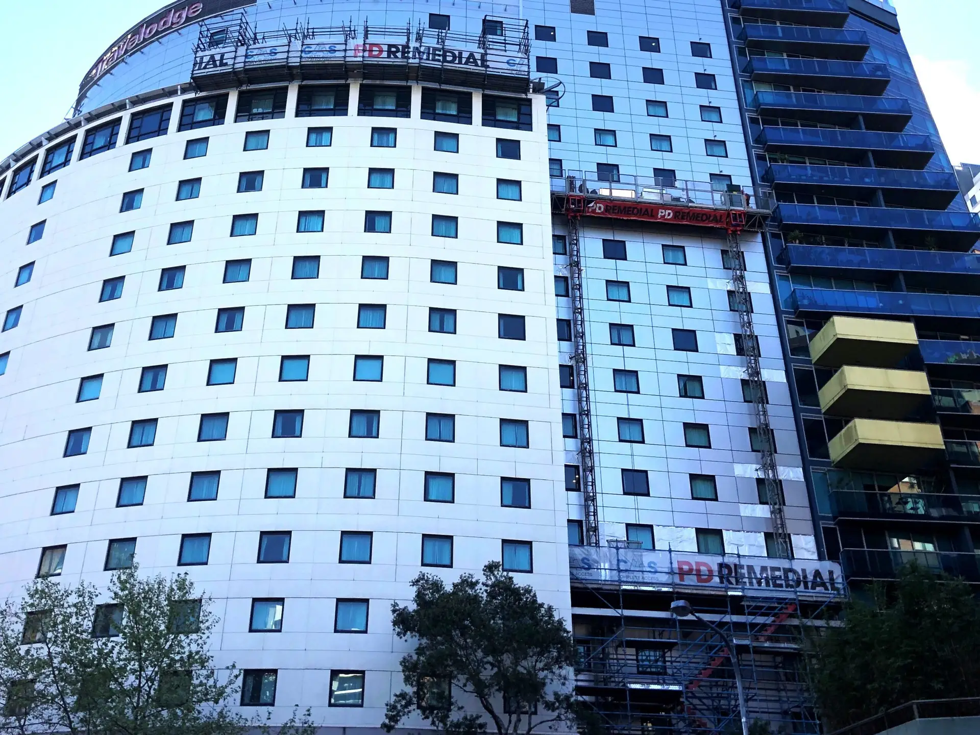 Suspended Remedial scaffold