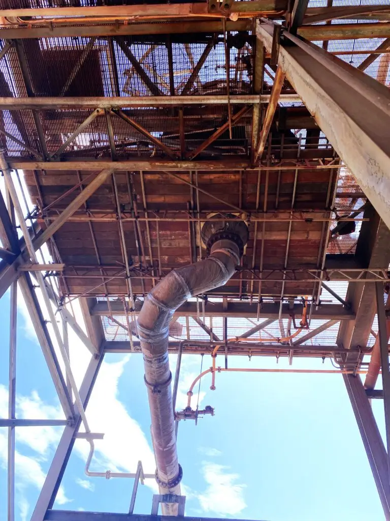 Mining Tube and clip scaffold