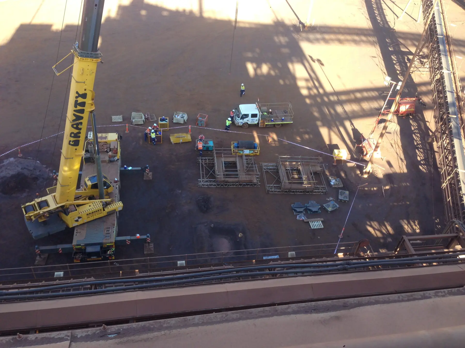 Riggging up Scaffolding